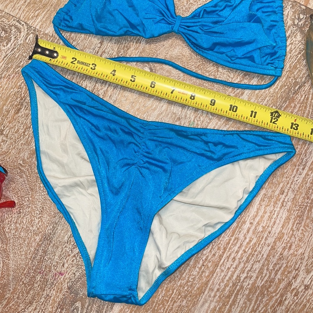 Zazoo of Hollywood vintage bright blue bikini 1980s - Picture 5 of 6